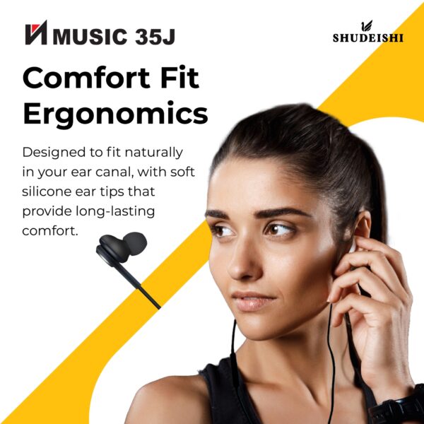 SHUDEISHI NMusic 35J, 3.5mm braided wire earphone