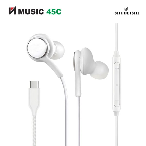 SHUDEISHI N Music 45C Type c wired earphone with braided cable